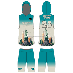 Meilleur ensemble de maillots de football 7v7 sur mesure à compression ajustée / Maillot de football 7on7 imprimé par sublimation, col ras du cou, sans manches, séchage rapide - Product Image 1