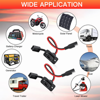 Connecteur rapide SAE, panneau solaire à port latéral adaptateur de prise SAE encastré résistant aux intempéries pour chargeur de batterie de générateur solaire