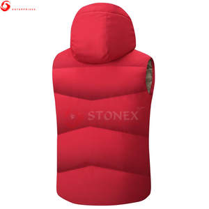 Chaleco Acolchado Informal de Invierno con Capucha, Impermeable y Transpirable, de Alta Calidad, Fabricado en Pakistán, Talla Grande para Hombre, 100% Poliéster - Product Image 2