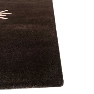 Tapis Empire Brock tufté à la main au design moderne Technique de pile multicolore vert moutarde et boucle grise - Product Image 4