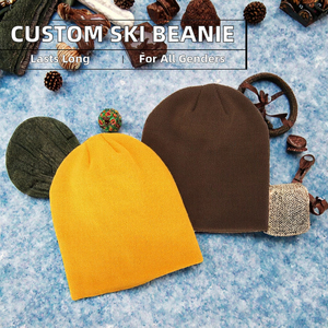 Unisex Daily Beanie <b>Caps</b> Custom Men Women Cuffed <b>Cap</b> Knit Ribbed Acrylic <b>Winter</b> Hat Ski Fisherman Knit Hats <b>Cap</b> Beanie - Product Image 3