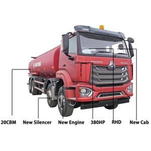 Camion-citerne diesel Howo d'occasion 25000L, 12 roues avec roues motrices 4x2 6x4, en acier, pour le stockage de GPL, de produits chimiques et d'huiles - Product Image 4