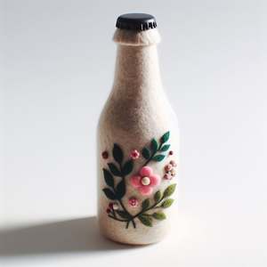 Veste de bouteille en feutre élégante et douce Taille personnalisée Couverture isolée écologique élégante et durable pour votre boisson - Product Image 2