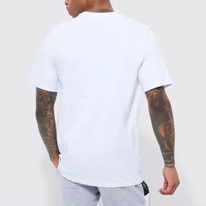 2025 nueva llegada personalizada verano secado rápido elástico logotipo personalizado Fitness gimnasio desgaste liso manga corta gimnasio deporte hombres camisetas - Product Image 4