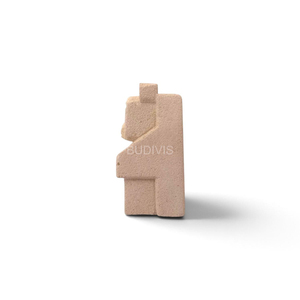 Figurine minimaliste en pierre sculptée à la main avec forme géométrique pour la décoration de table et de la maison - Product Image 6
