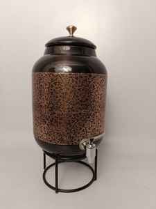 Dernier modèle de refroidisseur d'eau en cuivre antique diamanté Nouveau design de distributeur d'eau en cuivre fait main - Product Image 3