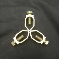 Pince de mise à la terre à bas prix pour clôture électrique, connecteur de piquet de terre avec câble de clôture