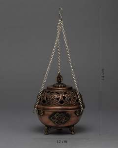 Customized Design Antique <b>Incense</b> Burner Handle Prayers Decorative Household Indoor <b>Sandalwood</b> <b>Incense</b> Burner for Air Freshener - Product Image 4