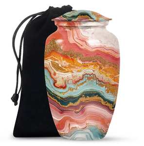 Multi-Color Large Urn <b>for</b> Human <b>Ashes</b> Decorative <b>Keepsake</b> Unique Memorial Custom Modern Cremation Urn <b>for</b> Adult <b>Ashes</b> <b>Keepsake</b> - Product Image 4
