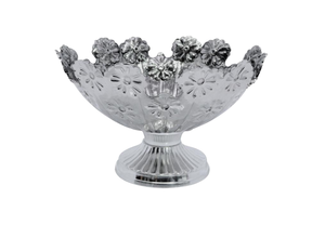 Cuencos para servir de aluminio pulido elegantes hechos a mano de alta calidad, lujosos, personalizados para fiestas, ensaladas de frutas, aperitivos, venta al por mayor - Product Image 4