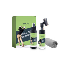 Kit de Limpieza para Palos de Golf a Base de Hierbas, con Spray, Cepillo y Toalla, No Tóxico, Sostenible, con Aroma Fresco, para Equipo de Golf, Hierros, Suciedad y Manchas