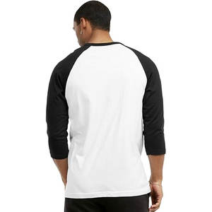 เสื้อยืดเจอร์ซี่เบสบอลใช้ได้ทั้งชายและหญิงเสื้อยืดเบสบอลแขน3/4เสื้อแร็กแลนระบายอากาศ3/4 3/4ว่างเปล่า - Product Image 4