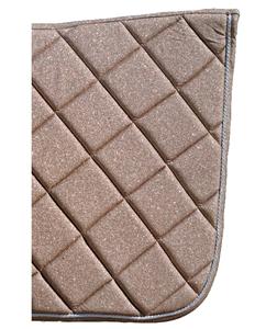 Tapis de selle d'anglaise en coton écologique de haute qualité, durables et personnalisables, avec design pailleté et logo couleur sur mesure pour - Product Image 6