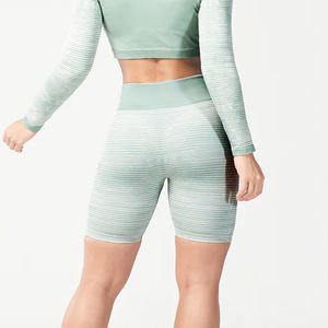 Pantalones cortos de gimnasio para correr de verano para mujer, 100% de algodón y poliéster, transpirables de secado rápido con cierre de cordón para entrenamiento - Product Image 3