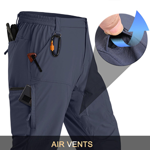 <b>Mens</b> Quick Dry Cargo Hiking Pants With Multiple Pockets Outdoor Trousers Lightweight Breathable Fabric for Heritage Camping - Product Image 4