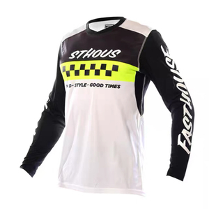 Ensemble de maillot et de pantalon de motocross personnalisé pour homme Respirant Coupe-vent Manches longues Taille plus Imprimé Anti-UV Équipement de moto - Product Image 6