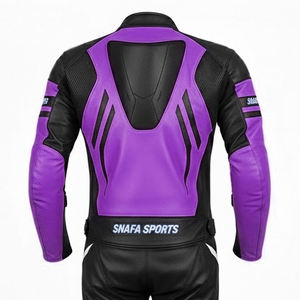 Combinaison de motard en cuir véritable au prix de gros pour moto et course automobile couleurs personnalisées patchs logos et taille combinaisons de moto - Product Image 6