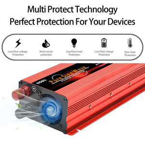 Inversor de Corriente para Auto HOULI de 2kw, Cargador de CC 12v 24v a CA 220v 230v 110v, Inversor de 2000 vatios con Onda Sinusoidal Pura - Product Image 4