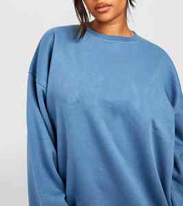 Sudadera Larga de Invierno para Mujer, Cuello Alto Simulado, Holgada, Ligera, Transpirable, con Logo Personalizado - Product Image 4