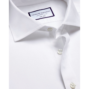 เสื้อเชิ้ตผ้าทอลายสำหรับผู้ชายคอตตอนคอตตอนสีขาวกรอบใส่สบายสไตล์100% - Product Image 4