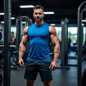 Acid Wash Boxy <b>Vest</b> Tops <b>Men</b> Crew Neck Sleeveless Stone Washed Singlet <b>Vest</b> Boys Gym Fitness Wear Cut Shoulder Washed <b>Vest</b> <b>Men's</b> - Product Image 4