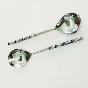 <b>Salad</b> <b>Servers</b> Stainless Steel <b>Salad</b> <b>Server</b> with Premium Quality Designer Handle Spoon & Fork Set - Product Image 5