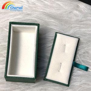 Caja de Clip para Corbata Cuadrada Verde Clásica para Hombre, Precio Bajo, Moda, Gemelos de Una Banda, Cajas de Joyería para Empaque - Product Image 2