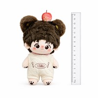 Poupée en peluche personnalisée Kawaii, combinaison matelassée en coton, jouet doux, pince à cheveux pomme, cadeau