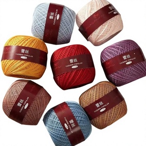 ไหมฝ้ายย้อมสีคุณภาพสูง ยี่ห้อ YI <span class=keywords><strong>NUAN</strong></span>  100%  แบบเกลียว 7S OE สำหรับถักมือและโครเชต์ DIY ป้องกันการเป็นขุย - Product Image 1