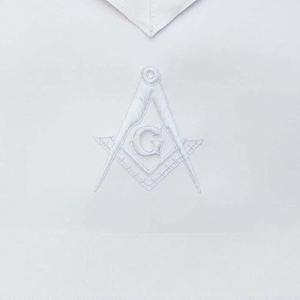 ผ้ากันเปื้อน Master Mason Blue Lodge-ผ้าสีขาวทุกประเภทโพลีเอสเตอร์นำเข้ามีฝาปิดกว้าง14นิ้ว x 16นิ้ว - Product Image 3
