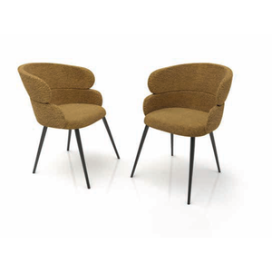 Modern Luxury <b>Dining</b> Chair Upholstered Velvet <b>Armchair</b> with Gold Metal Legs for Home Hotel Restaurant Furniture - Product Image 1