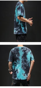 T-shirt uni surdimensionné personnalisé en coton épais de haute qualité pour hommes avec logo imprimé chaleur et troupeau - Product Image 6