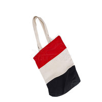 Vente d'usine directe de qualité supérieure léger rayé toile femmes sac à bandoulière doublure en coton nouvelle mode dame Portable