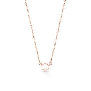 Collar Moderno de Cadena Figaro Dorada con Colgante de Corazón Geométrico y Perla de Agua Dulce - Product Image 3