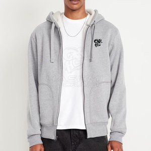 Casual Winter Wear For Everyday Comfort Sherpa Lined Hoodie Soft Warm Interior Comfortable Fit Durable Stylish Outfit - Product Image 2