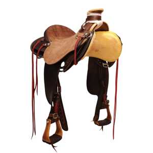 Qualité supérieure KGN International cuir anglais cheval Tack Western Wade ensemble de selle matériel en laiton taille de couleur personnalisable - Product Image 2
