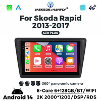 MEKEDE & NAVIFLY X SERIES Unité principale de voiture Android Navigation GPS Car-play 8 Core Wireless Car-play pour Skoda Rapid 2013-2017