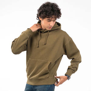 2025 ODM personnalisé brodé bouffée impression sweats à capuche à manches longues pour hommes Offre Spéciale imprimé polyester uni pour l'hiver - Product Image 6