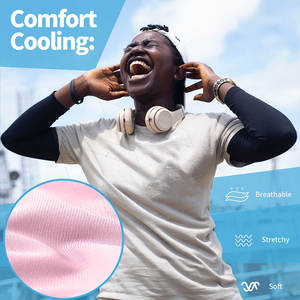 Mangas de brazo de ciclismo Anti UV sublimadas Mangas de enfriamiento de pesca en blanco en venta - Product Image 4