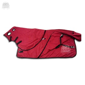 Vente en gros de tapis de cheval d'hiver en tissu ripstop 600d avec des sangles de jambe de capuche ensemble complet de couleurs personnalisées - Product Image 2