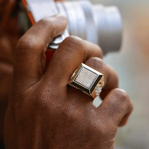 Anillo Nero de cadena de oro auténtico macizo, joyería chapada en oro, anillo de oro amarillo para hombre, joyería de moda - Product Image 3