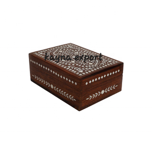 Rectangle <b>MDF</b> Bone Inlay Jewelry <b>Box</b> Accessories Boxes Handmade of Top High Quality Product Resin Inlay Handcrafted <b>MDF</b> <b>Box</b> - Product Image 2