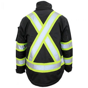 Veste de sécurité haute visibilité personnalisée en gros, thermique, réfléchissante, respirante, hautement protectrice, imperméable, pour les travailleurs en extérieur - Product Image 6