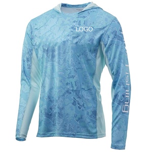 Nueva Camiseta de Pesca para Hombre de Alta Calidad con Diseño Personalizado, Protección Solar UPF 50+, Transpirable, de Secado Rápido, Manga Larga, con Capucha, 220g Plus - Product Image 1