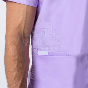 ชุดสครับทางการแพทย์ผ้าฝ้าย100% ชุดสครับทางการแพทย์ชุดสครับสีและโลโก้แบบกำหนดเอง - Product Image 3