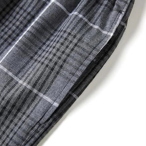 Pantalon décontracté pour homme de conception professionnelle, 100% coton, léger, avec cordon de serrage, bas de pantalon à carreaux, style en molleton - Product Image 4