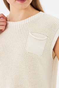 Pull en tricot doux et chaud pour femmes 100% en coton biologique 1503 - Product Image 5