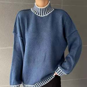 เสื้อโค้ทลำลองชิคสไตล์วินเทจสำหรับผู้หญิงเสื้อสเวตเตอร์หรูหรา - Product Image 1