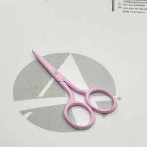 Tijeras de bordado personalizadas de alta calidad al por mayor tijeras recubiertas rosas puntiagudas con aguja impresa elegante 3,5" - Product Image 1