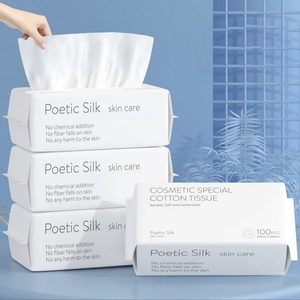 Lingettes nettoyantes pour les <span class=keywords><strong>mains</strong></span> <span class=keywords><strong>et</strong></span> le visage en coton doux biologique Oem 100%/90% Lingettes nettoyantes jetables pour le maquillage <span class=keywords><strong>de</strong></span> salon spa - Product Image 1